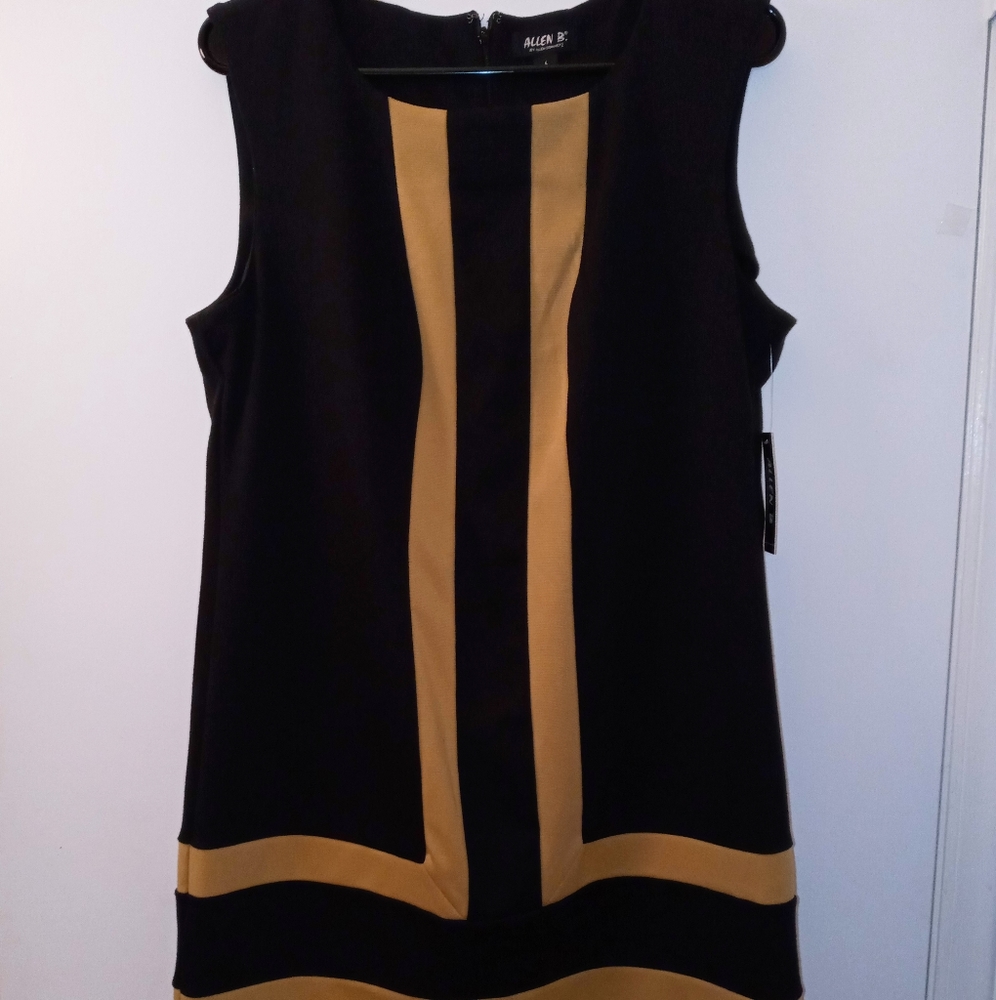 Retro ALLEN B Dress Black/Honey Sleeveless